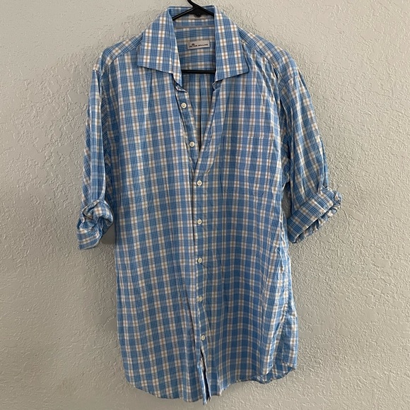 Peter Millar Plaid Button Down - Picture 1 of 3